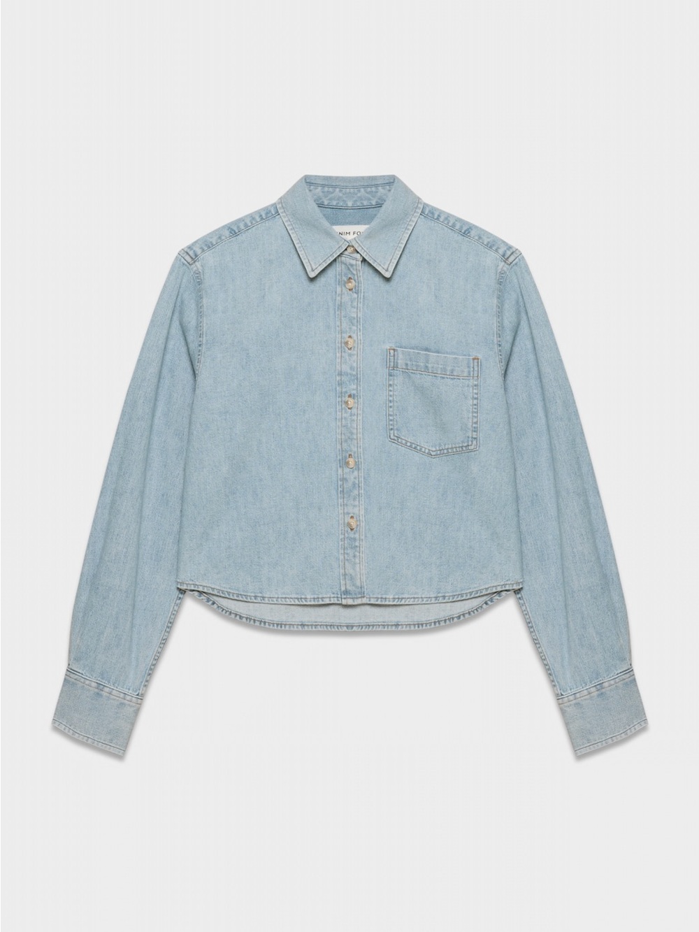 Aritzia Light Blue Denim Shirt Jacket